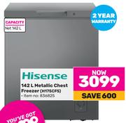 Hisense 142Ltr Metallic Chest Freezer H175CFS