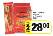 Fatti's & Moni's Macaroni Or Spaghetti-For Any 2 x 500g