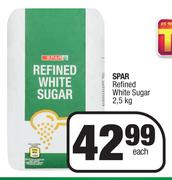 Spar Refined White Sugar-2.5Kg Each