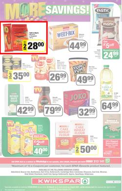 KWIKSPAR EASTERN CAPE : Get More Easter Savings (22 March - 03 April 2022) | Valid In Abbotsford, Beacon Isle, Burt Drive, Butterworth, Cambridge West, Colchester, Dhaysons, East End, Miramar, page 4
