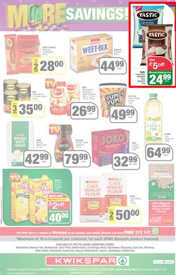 KWIKSPAR EASTERN CAPE : Get More Easter Savings (22 March - 03 April 2022) | Valid In Abbotsford, Beacon Isle, Burt Drive, Butterworth, Cambridge West, Colchester, Dhaysons, East End, Miramar, page 4