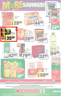 KWIKSPAR EASTERN CAPE : Get More Easter Savings (22 March - 03 April 2022) | Valid In Abbotsford, Beacon Isle, Burt Drive, Butterworth, Cambridge West, Colchester, Dhaysons, East End, Miramar, page 4
