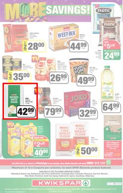 KWIKSPAR EASTERN CAPE : Get More Easter Savings (22 March - 03 April 2022) | Valid In Abbotsford, Beacon Isle, Burt Drive, Butterworth, Cambridge West, Colchester, Dhaysons, East End, Miramar, page 4