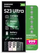 Samsung Galaxy S23 Ultra 5G Smartphone-On 2.4GB Red Core More Data