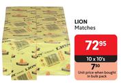 Lion Matches-10 x 10's