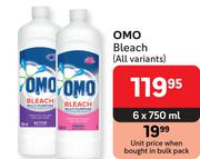 Omo Bleach (All Variants)-6 x 750ml