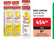 Med Lemon Cold & Flu (All Variants)-72's