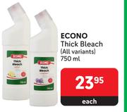 Econo Thick Bleach (All Variants)-750ml Each