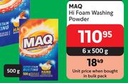 Maq Hi Foam Washing Powder-6 x 500g