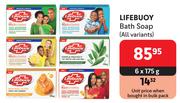 Lifebuoy Bath Soap (All Variants)-6 x 175g