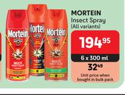 Mortein Insect Spray (All Variants)-6 x 300ml