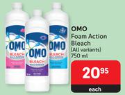 Omo Foam Action Bleach (All Variants)-750ml Each