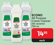 Econo All Purpose Cream Cleaner (All Varinats)-750ml Each