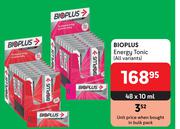 Bioplus Energy Tonic (All Variants)-48 x 10ml