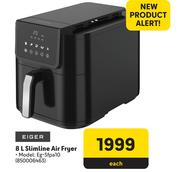 Eiger 8L Slimline Air Fryer EG-SFPA10-Each