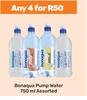 Bonaqua Pump Water Assorted-For Any 4 x 750ml