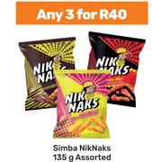 Simba Nik Naks Assorted-For Any 3 x 135g