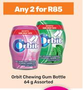 Orbit Chewing Gum Bottle Assorted-For Any 2 x 64g
