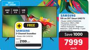 Samsung 139cm (55") Smart UHD TV UA55CU7000KXXA