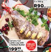 Carvery Cut Lamb Leg With A Herbed Butter-Per Kg