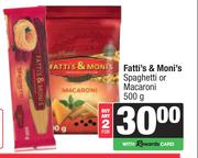 Fatti's & Moni's Spaghetti Or Macaroni-For 2 x 500g