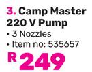Campmaster 220V Pump