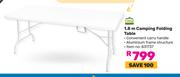 Campmaster 1.8m Camping Folding Table