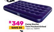 Campmaster Twin Flocked Airbed