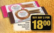 Spar Wafers Biscuits (Selected)-2 x 100g