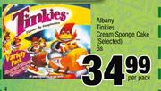 Albany Tinkies Cream Sponge Cake-6s Per Pack