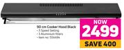 Defy 90 cm Cooker Hood (Black)