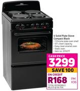 Defy 4 Solid Plate Stove Compact (Black)