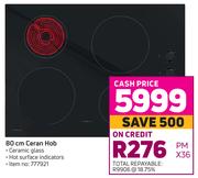 Defy 80 cm Ceran Hob