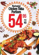 Nagiah's Marinated Chicken Tikka Portions-Per Kg