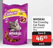 Whiskas Trio Crunchy Cat Treats (All Variants)-55g Each