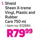 Shield Sheen X-Treme Vinyl, Plastic And Rubber Care-750ml
