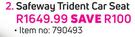 Safeway Trident Car Seat 0-18Kg