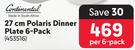 Continental 27cm Polaris Dinner Plate 6-Plate-Per 6 Pack