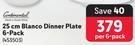 Continental 25cm Blanco Dinner Plate 6-Pack-Per 6Pack
