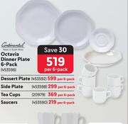Continental Dessert Plate-Per 6 Pack