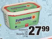 Sunshine D Lite Margarine Tub-1.2Kg