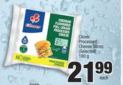 Clover Processed Cheese Slices (Selected)-180g Each