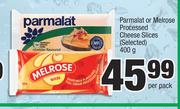 Parmalat Or Melrose Processed Cheese Slices (Selected)-400g Per Pack