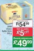 Spar Choice Butter Brick-500g