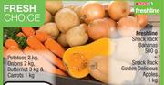 Spar Freshline Potatoes 2Kg, Onions 2Kg, Butternut 3Kg & Carrots 1Kg-Per Combo