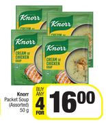Knorr Packet Soup Assorted-For 4 x 50g