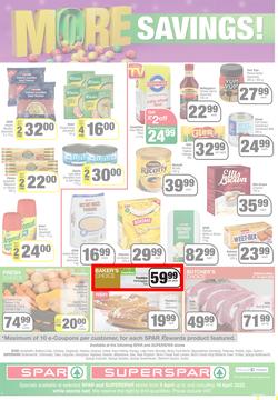 SPAR SUPERSPAR EASTERN CAPE : Get More Easter Savings (05 April - 18 April 2022) | Valid In Amahlathi, Bedford, Cala, Centane, Dagbreek, Hankey, Idutywa, Indwe, Komga, Lady Frere, Nemato, Patensie, page 4