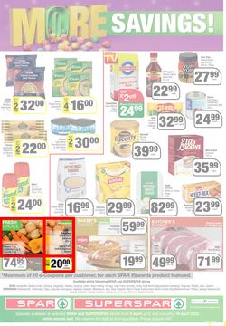 SPAR SUPERSPAR EASTERN CAPE : Get More Easter Savings (05 April - 18 April 2022) | Valid In Amahlathi, Bedford, Cala, Centane, Dagbreek, Hankey, Idutywa, Indwe, Komga, Lady Frere, Nemato, Patensie, page 4