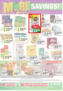 SPAR SUPERSPAR EASTERN CAPE : Get More Easter Savings (05 April - 18 April 2022) | Valid In Amahlathi, Bedford, Cala, Centane, Dagbreek, Hankey, Idutywa, Indwe, Komga, Lady Frere, Nemato, Patensie, page 4