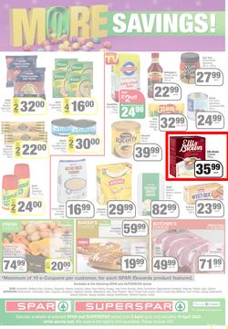 SPAR SUPERSPAR EASTERN CAPE : Get More Easter Savings (05 April - 18 April 2022) | Valid In Amahlathi, Bedford, Cala, Centane, Dagbreek, Hankey, Idutywa, Indwe, Komga, Lady Frere, Nemato, Patensie, page 4